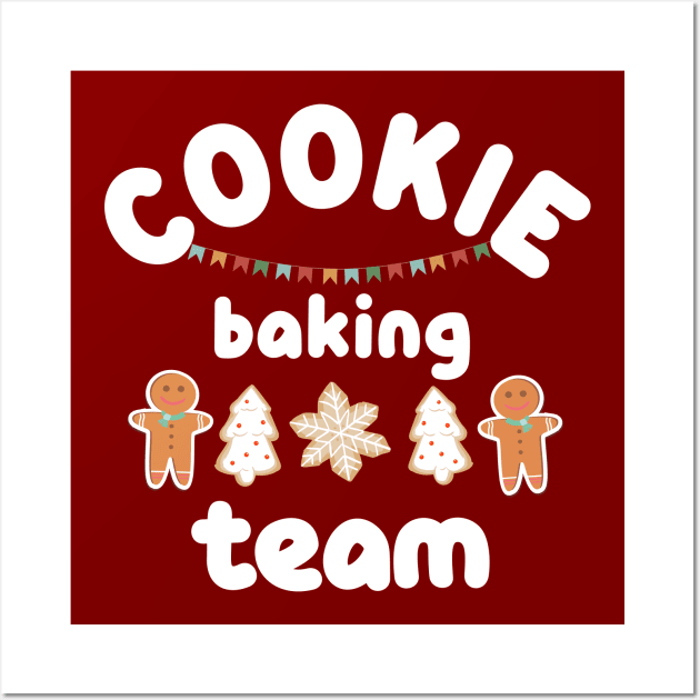 Cookie baking team, Family holiday matching look ideas, Christmas cookie baking Wall Art by ArtfulTat